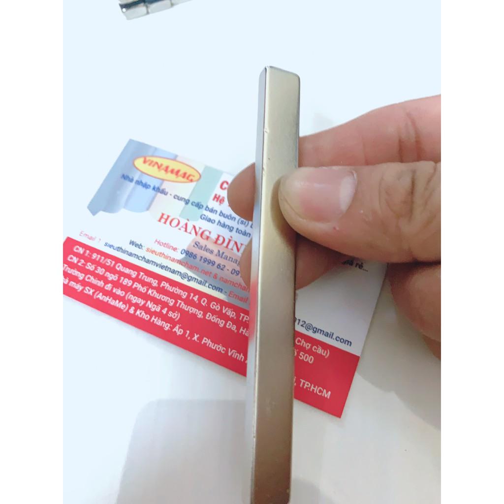 Nam châm viên đất hiếm 100x10x5mm loại siêu mạnh