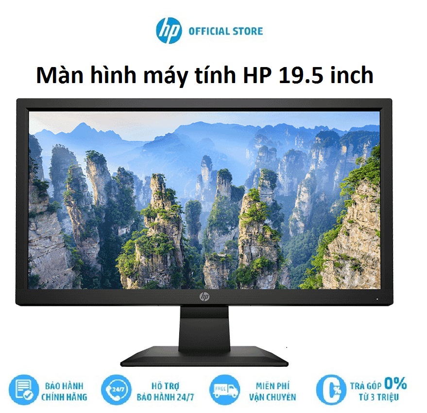 Màn hình máy tính HP 19.5 inch HD+ TN (1H849AA) - Hàng Chính Hãng