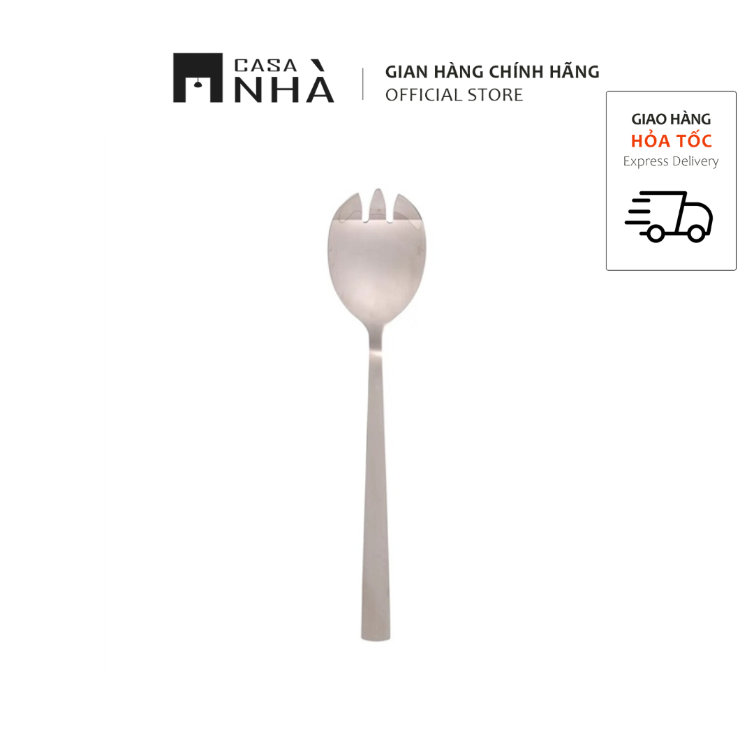 Bộ thìa nĩa trộn salad bằng thép không gỉ 24cm x 5cm - DARTH - OLYMPE