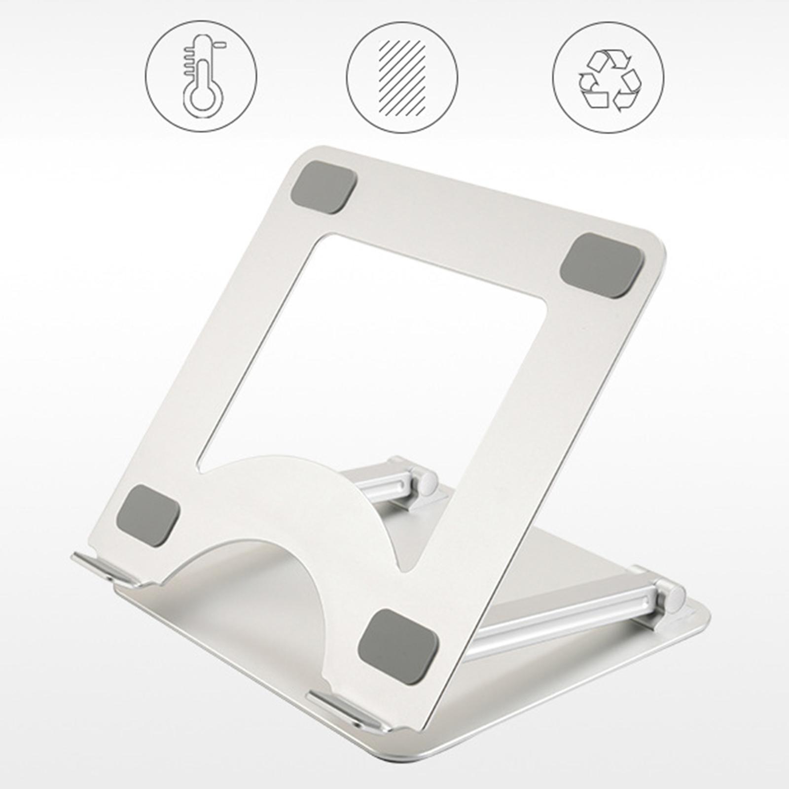 Adjustable Aluminum Laptop Stand Holder Foldable Laptop Riser Protective