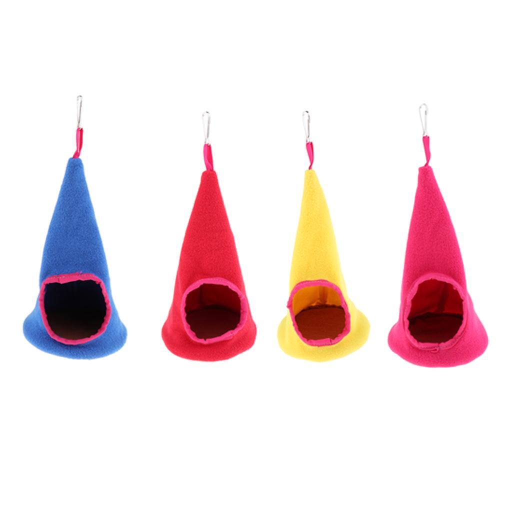 Santa Hat-Shaped Hamster Little Pet Chinchilla Squirrel Swing Hammock Sleeping Bag Hanging Nest