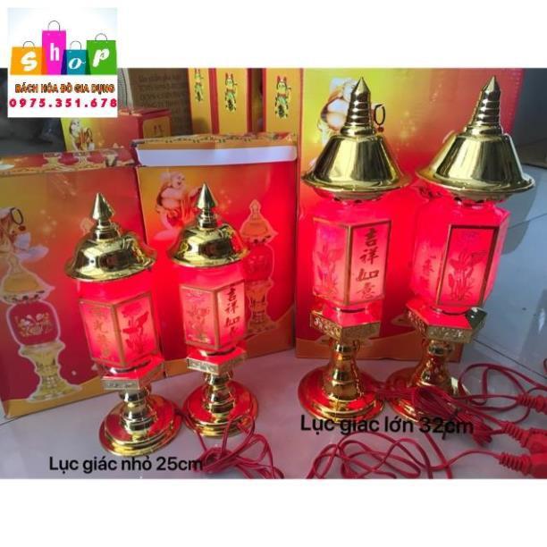 Cặp đèn thờ lục giác