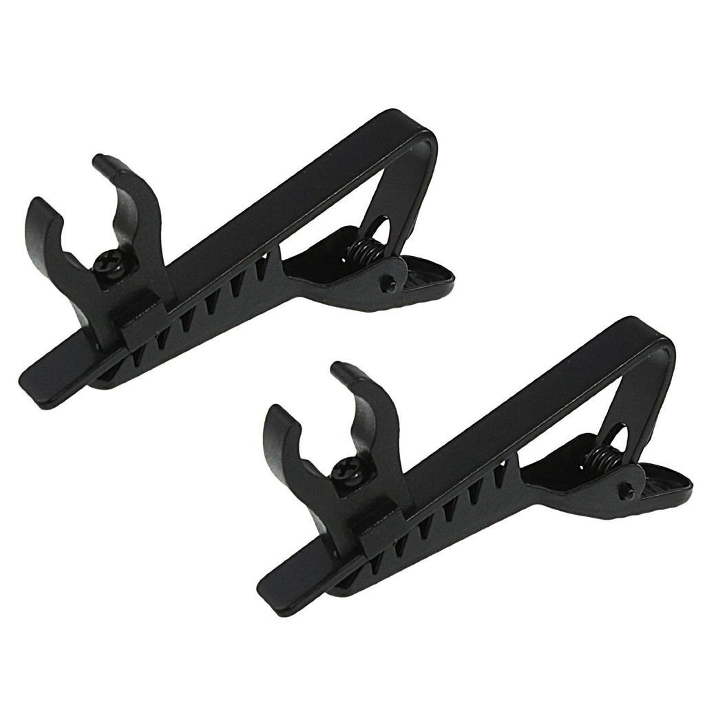 6-20pack Mini 6mm Microphone Lapel Tie Clip Holder