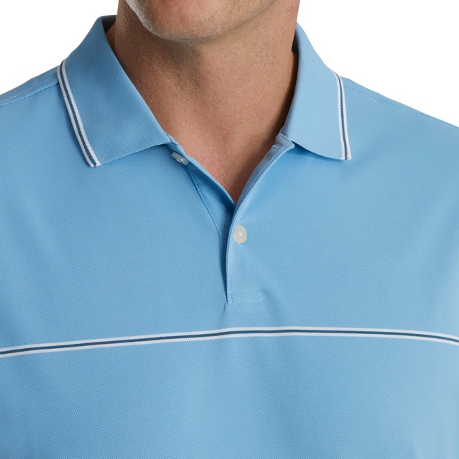 Áo Polo Golf Nam Footjoy FJ Small Details Stretch Pique, Knit Collar - 87054