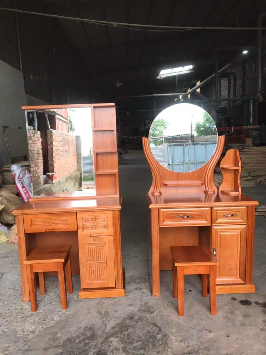 Bàn Phấn Bàn Trang Điểm gỗ Xoan Đào...1 M2