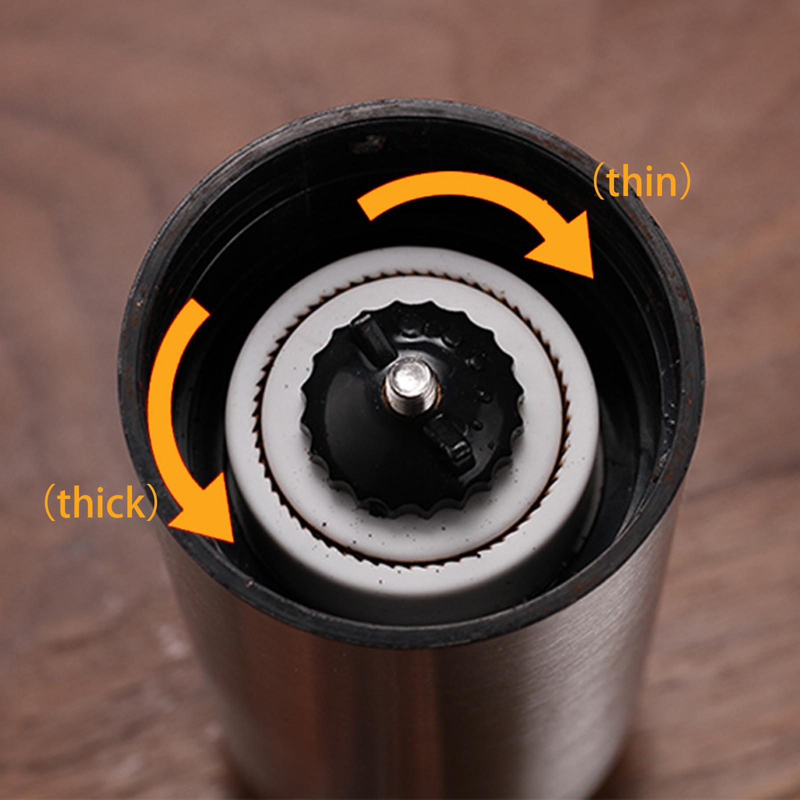 Manual Coffee Grinder Stainless  Crank Conical Burr Mill for Beans