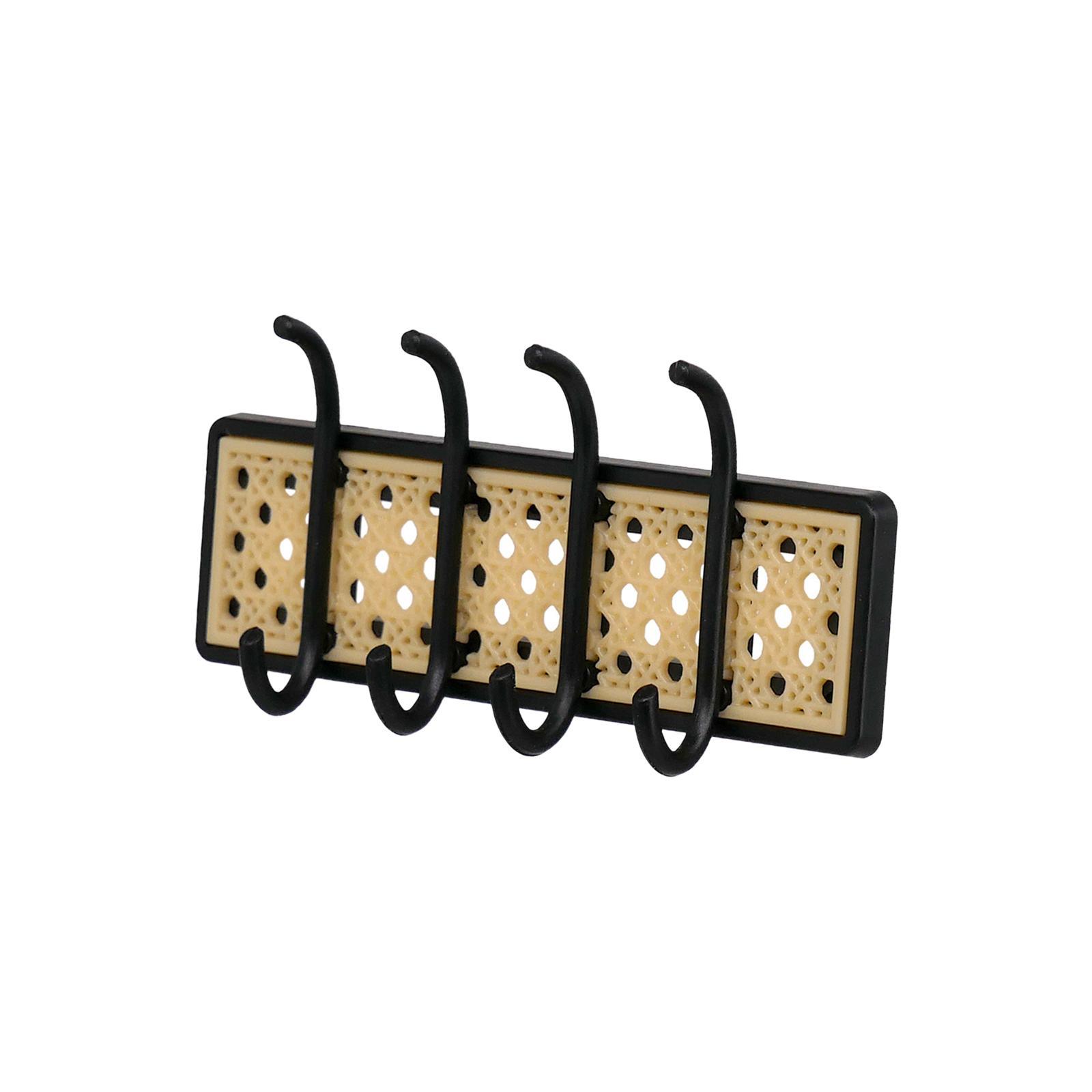 Dollhouse Coat Rack Coat Hanger Model Ornaments Black