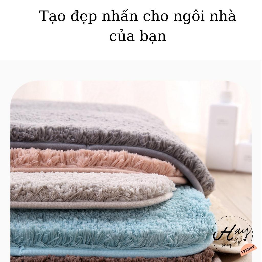 Thảm Chùi Chân Nhà Tắm, Thảm Lông Lau Chân Chống Trượt Đẹp Cao Cấp Siêu Thấm