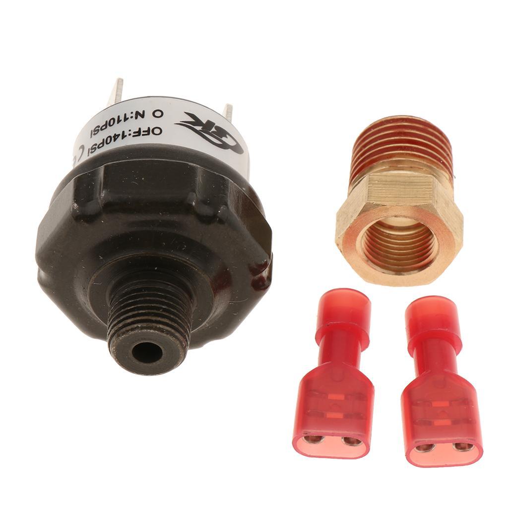 4x12V 110-140psi Pressure Switch Tank Mount Air Horn Presssure Switch Valve