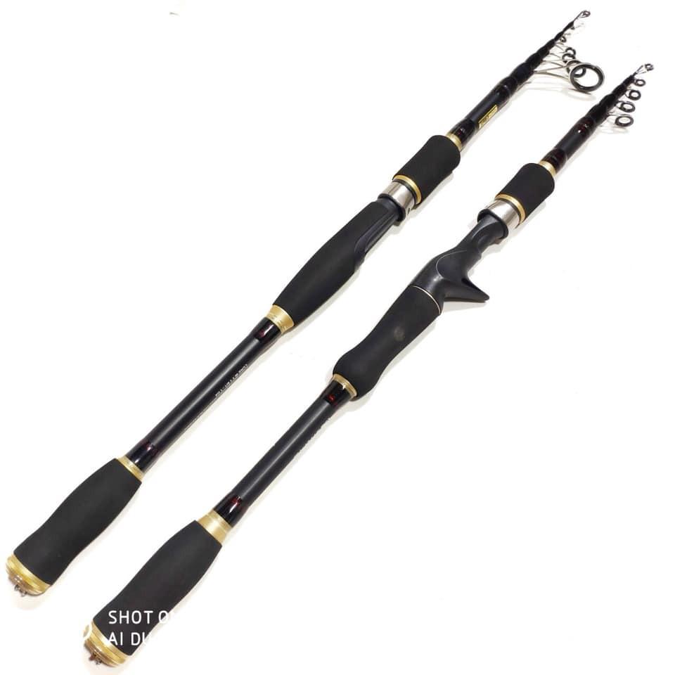 Cần lure rút M-Long độ cứng MH máy ngang + đứng