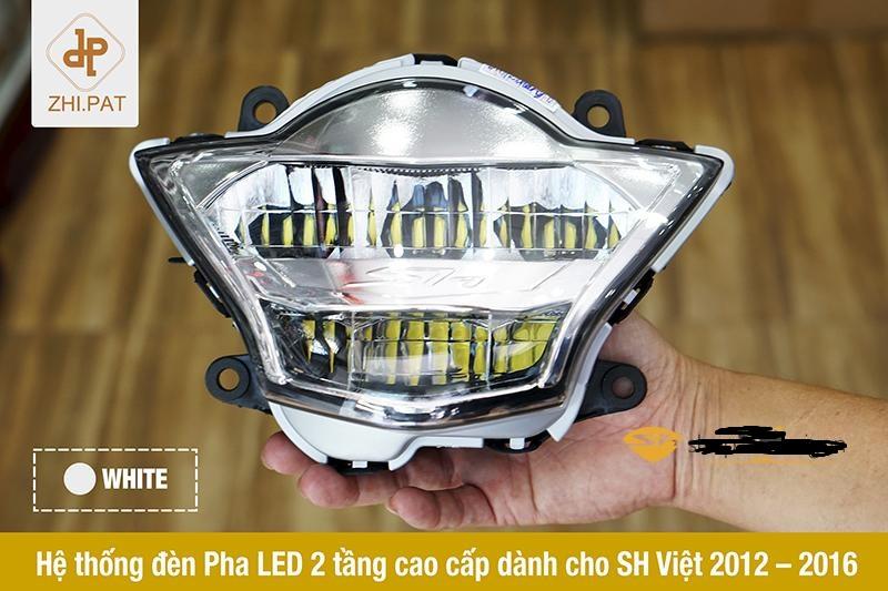 Đèn Led 2 tầng ZHIPAT cho SH Việt 2012-2016 chóa màu 2 tầng