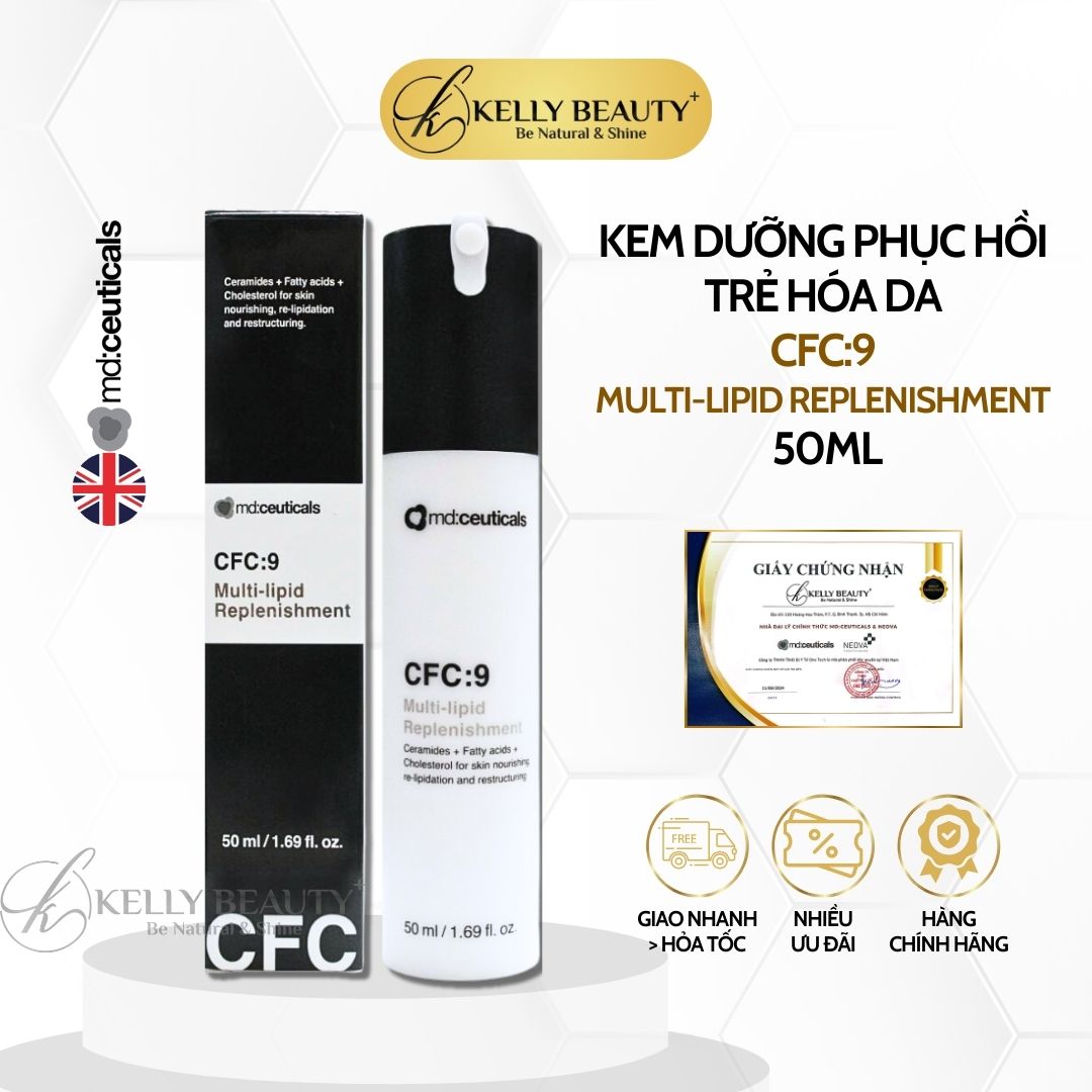 Kem Dưỡng Phục Hồi Trẻ Hóa Da CFC:9 Multi-Lipid Replenishment - MD:Ceuticals | Kelly Beauty