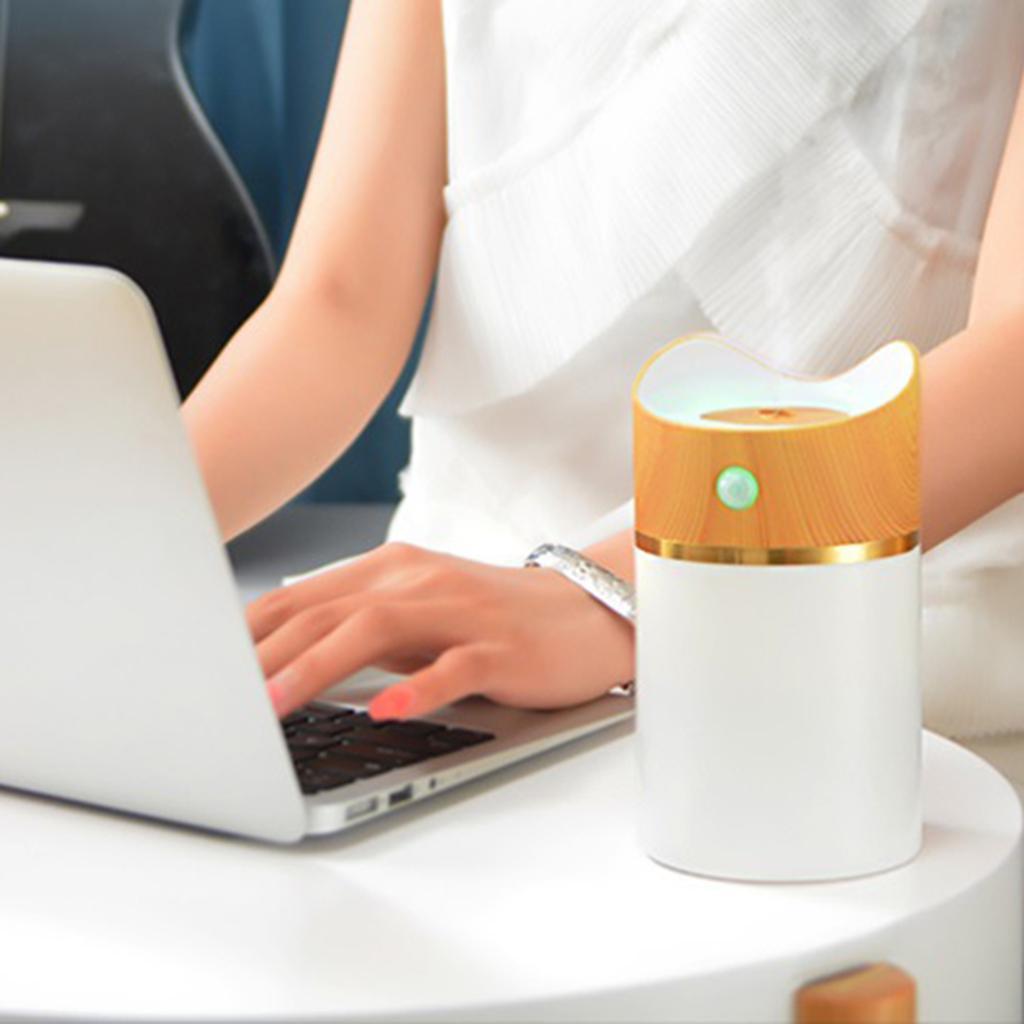 USB LED Ultrasonic Home Office Humidifier Air Diffuser Purifier Mist Maker Pink