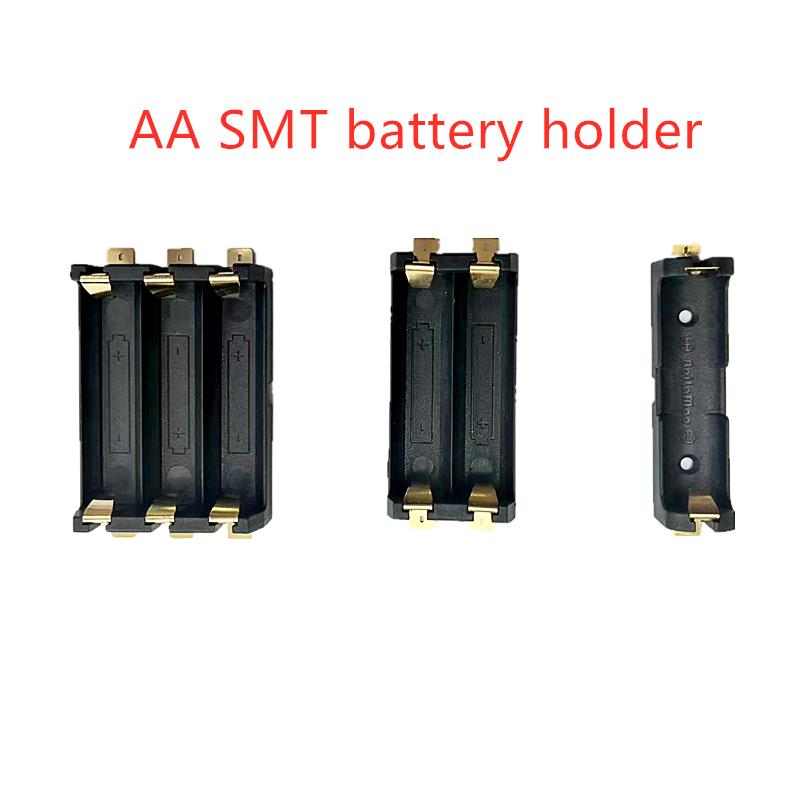 10 cái Hộp pin 1/2/3 AA chất lượng cao SMT SMD 2 Hộp giữ pin AA Hộp pin Hộp pin 14500 Màu sắc: 3AA 10 CÁI