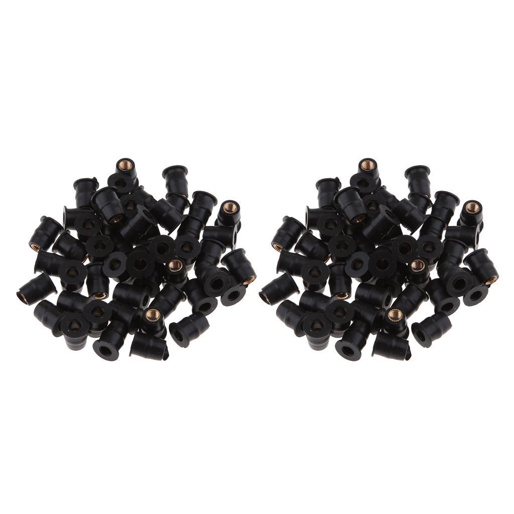 100pcs M5    Metric Motorcycle Windshield  Brass