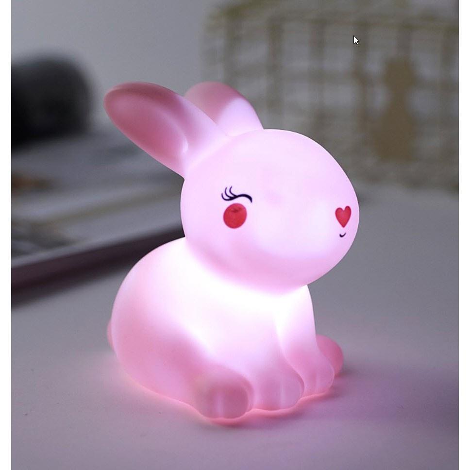 Đèn Ngủ Silicon Hình Thú Cho Bé, Đèn Ngủ Led Silicon Để Bàn Siêu Cute ( Kèm Pin)