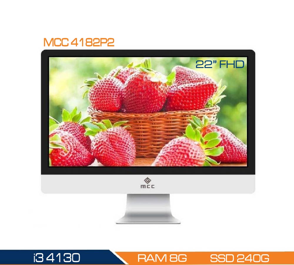 Bộ PC All In One MCC 4182P2 CPU i3 4150/ Ram8G/ SSD240G/ Wifi/ Camera/ 22inch ( Hàng chính hãng)