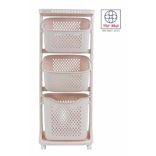 Kệ nhựa 4 tầng plastic đựng quần áo, rau củ, đồ dùng gia đình, khăn tã sữa sử dụng nhựa cao cấp ( Đồ gia dụng Như Ý )