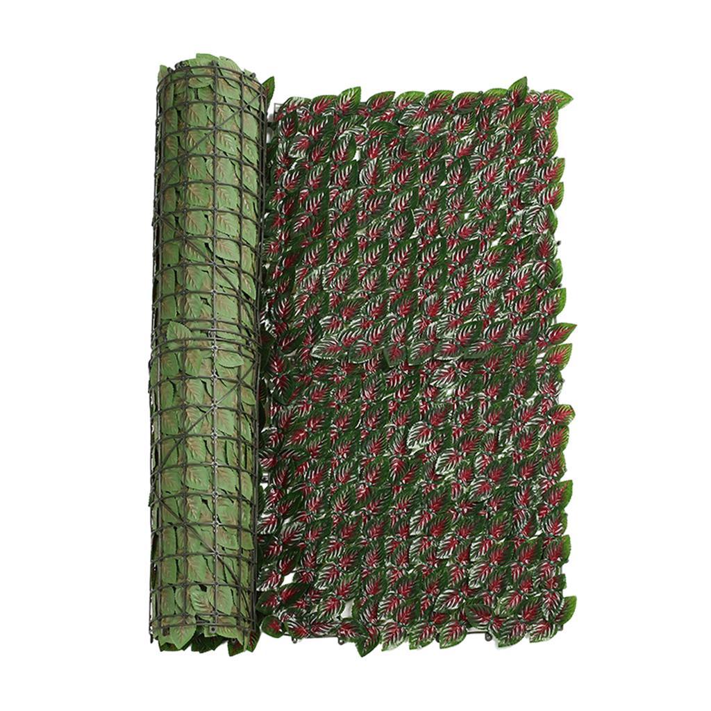Patio 19.69''x118.11'' inches Faux Leaf Privacy Fence Screen Artificial Leaf Vine Climbing Gardening Outdoor Backyard Decoration Fence Cover