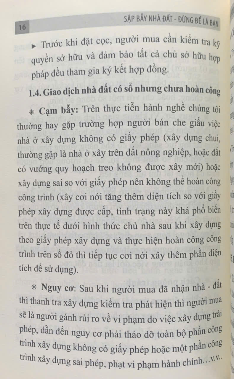 Sập bẫy nhà đất – Đừng để là bạn
