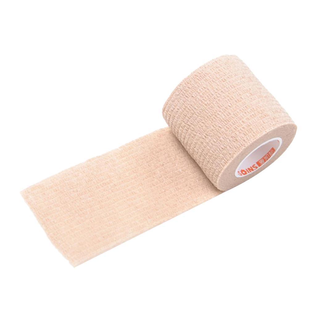 2Pcs 5cm Self Adhesive Wrist Brace Ankle Joints Bandage Tape Blue / Skin Color
