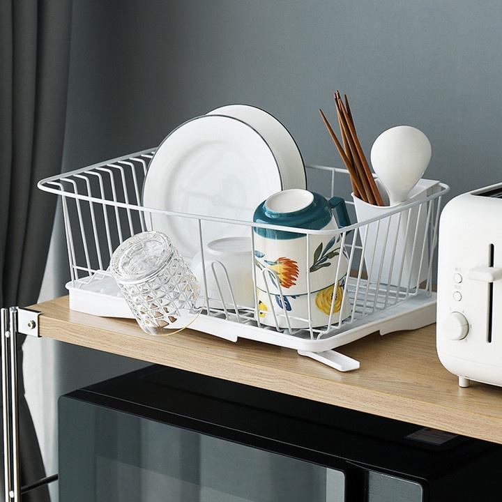 Kệ úp chén, dĩa, đũa, ly ráo nước WhiteKitchen & Drain - Home and Garden