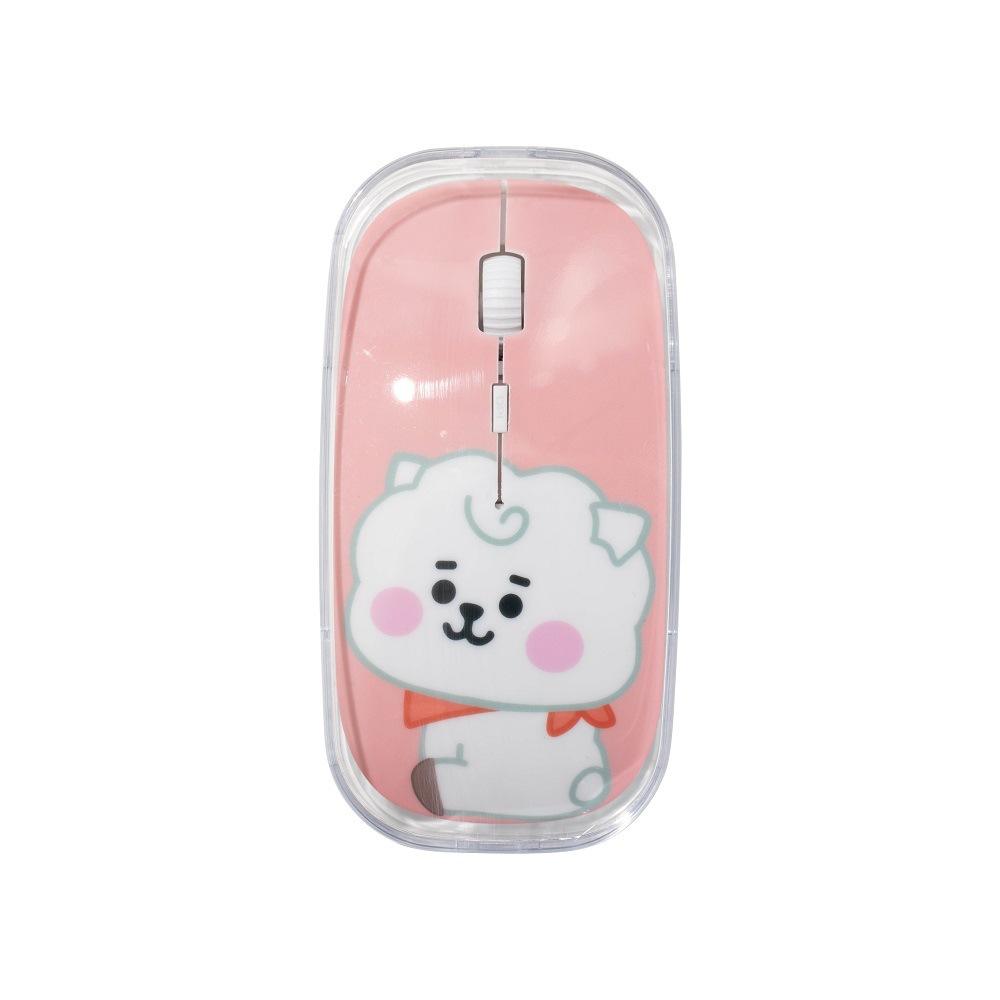 Dễ Thương Chống Đạn Đoàn Thanh Niên Cùng Chuột Bé Series Chuột Không Dây Văn Phòng Nhà Tắt Tiếng Chuột 1200DPI Cho Máy Tính Laptop