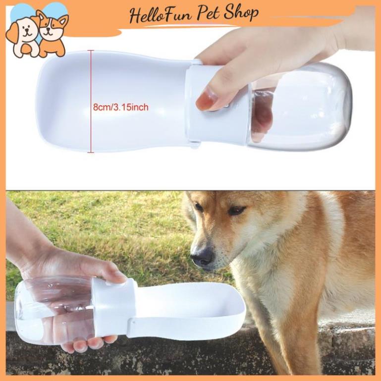 Bình nước cầm tay cho thú cưng 550ml