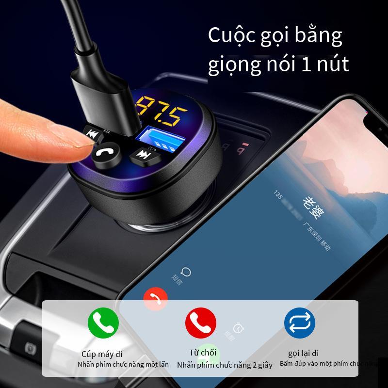Thuận lợi nhất sạc xe hơi xe hơi mp3 bluetooth máy phát fm qc sạc xe hơi bluetooth sạc xe hơi đa chức năng