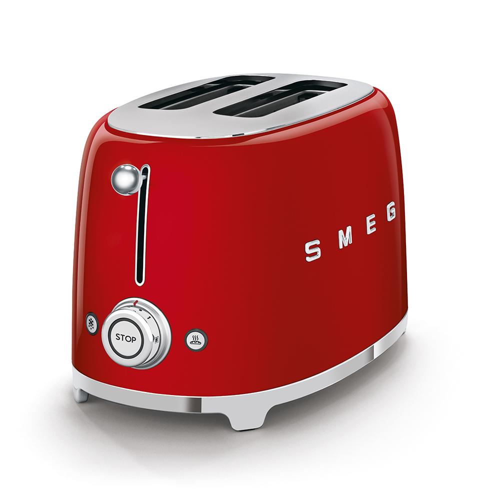 MÁY NƯỚNG BÁNH MÌ SMEG MÀU ĐỎ TSF01RDEU/535.43.669- HÀNG CHÍNH HÃNG