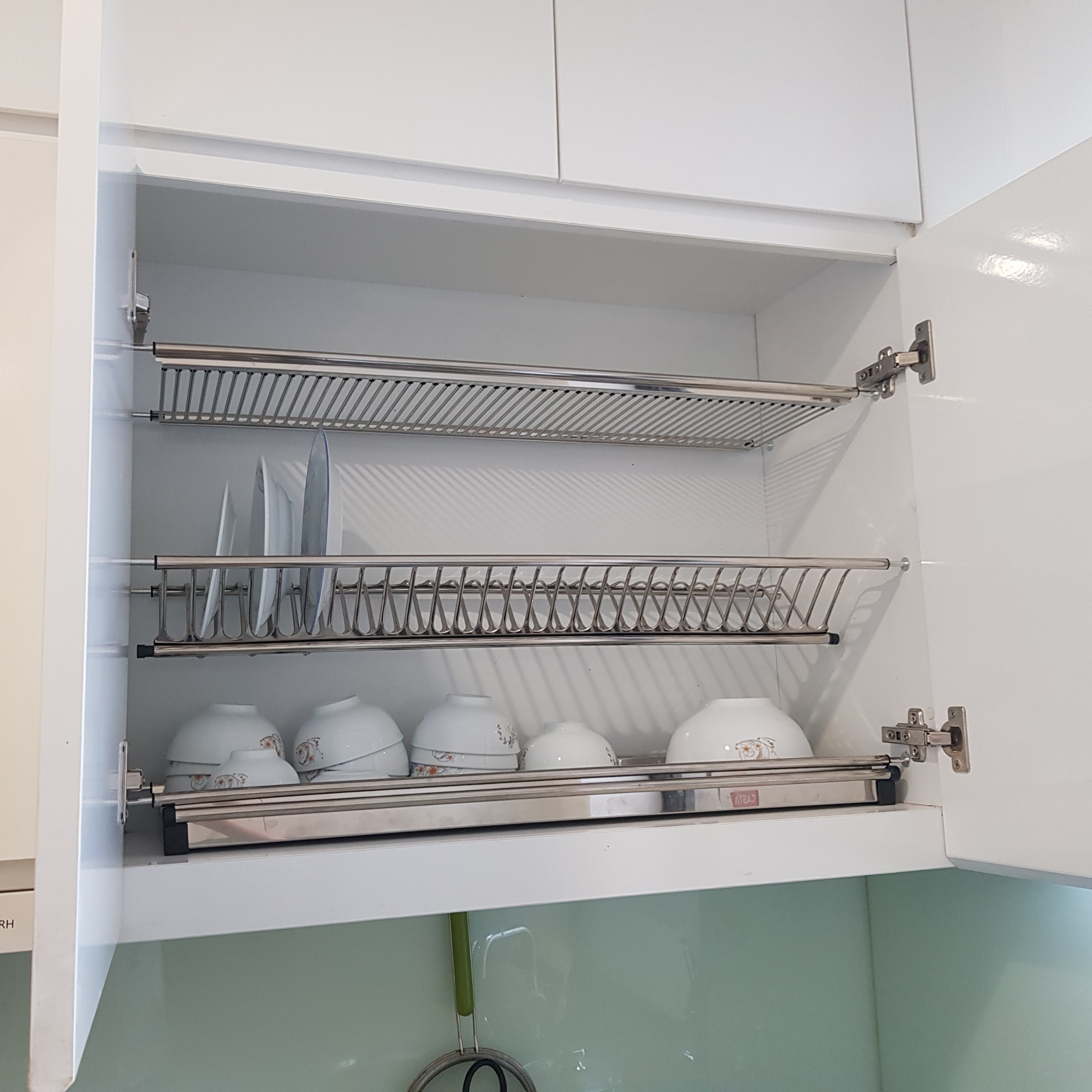 Giá Bát Cố Định TAKI Chữ V Tủ Bếp INOX 304 - Bảo Hành Vĩnh Viễn - Có Thợ Lắp Đặt