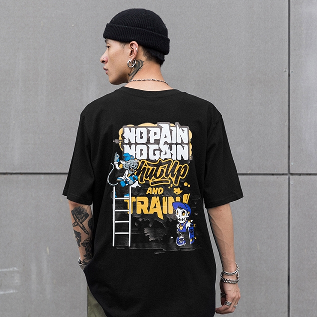 Áo Thun Form Rộng Tay Lỡ Nam Nữ Ulzzang Hàn Quốc DCE401