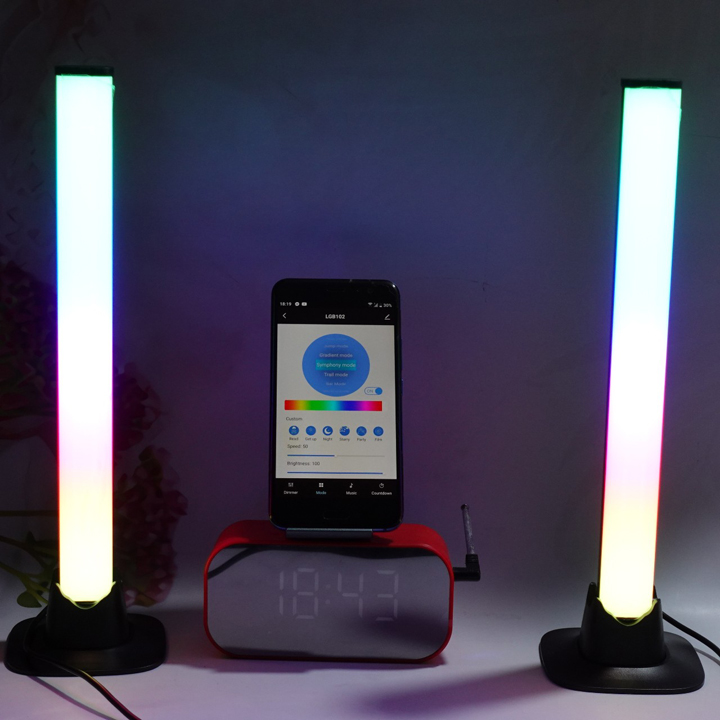Bộ 2 Đèn led cảm biến âm thanh led RGB Music Light - T0154