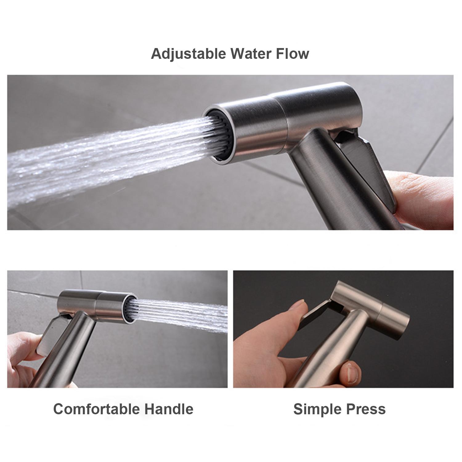 Bộ Bình xịt rửa vệ sinh bồn cầu bằng thép không gỉ