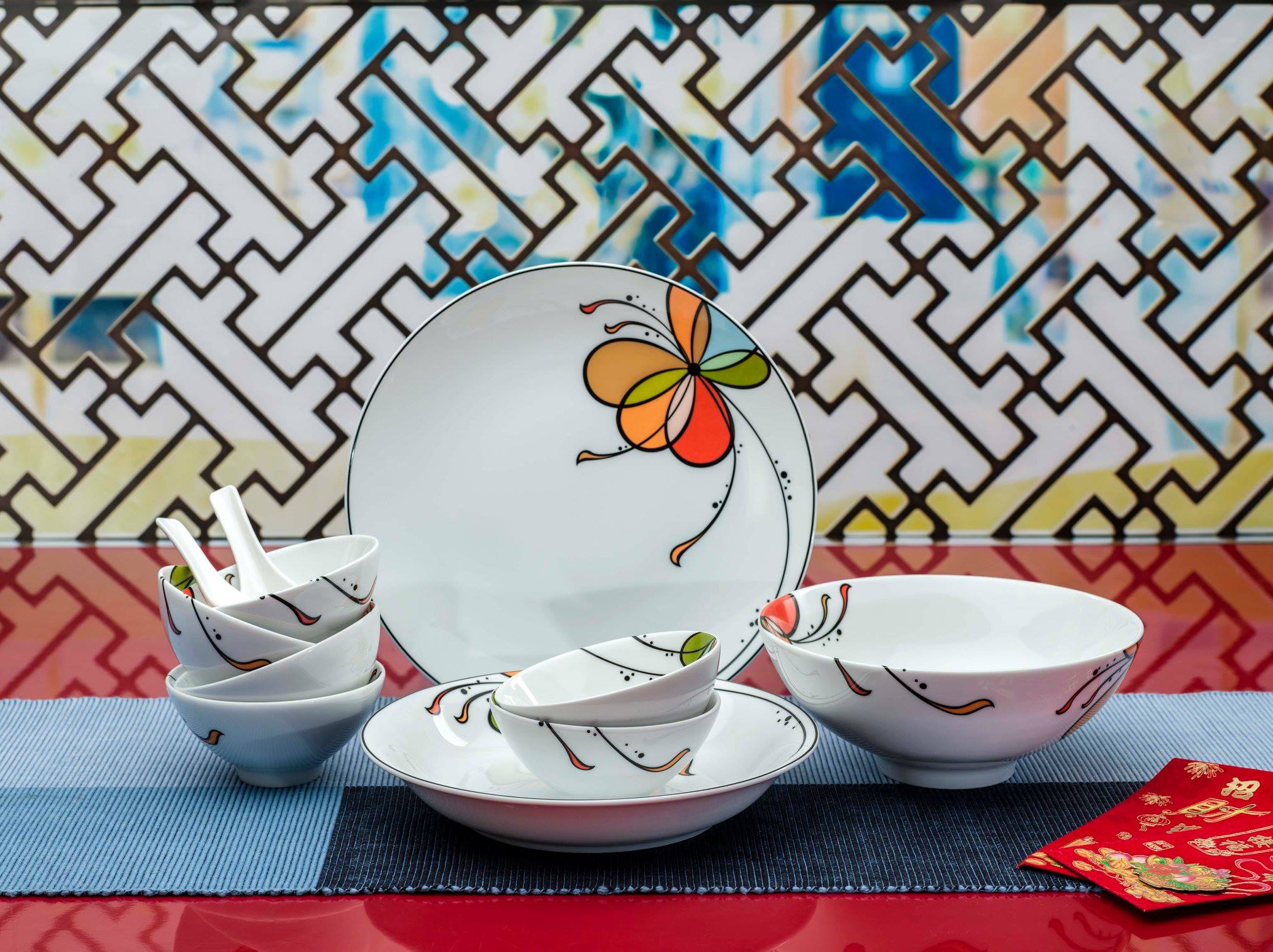 Tô trung 20 cm Daisy Bóng Bay - Gốm sứ cao cấp Minh Long I