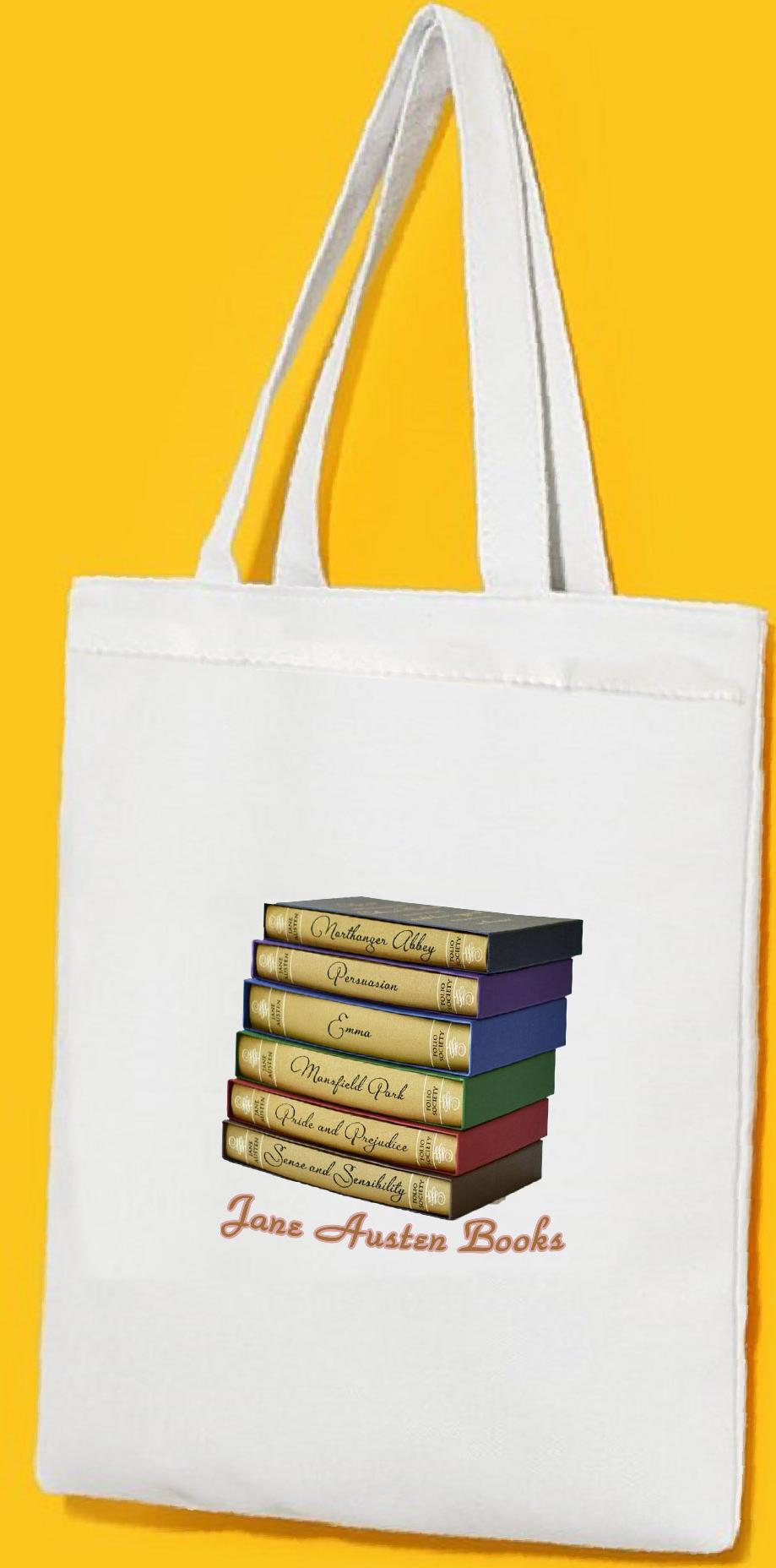 Túi Vải Đeo Vai Tote Bag In Hình Jane Austen Books - Hàng Chính Hãng