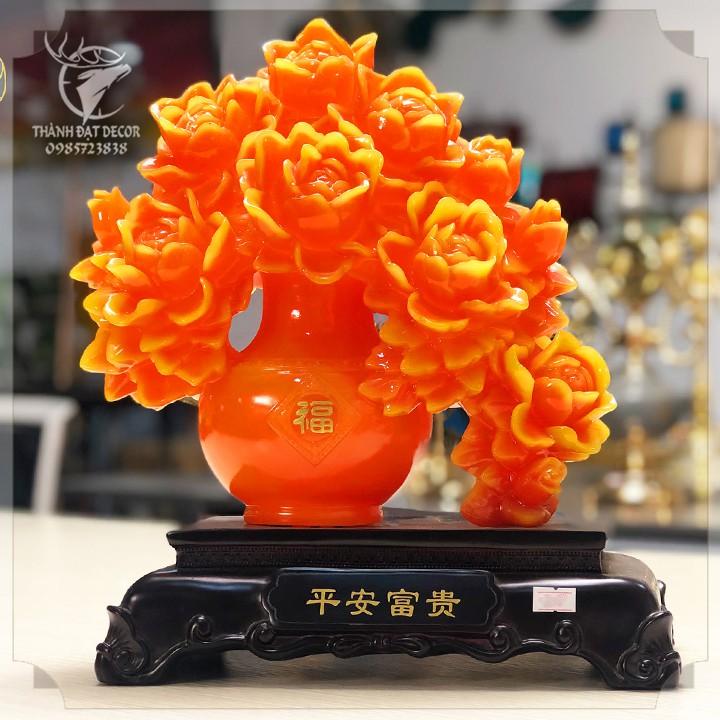 Tượng Hoa Mẫu Đơn Phong Thuỷ , Quà Tặng Tân Gia Khai Trương Sinh Nhật