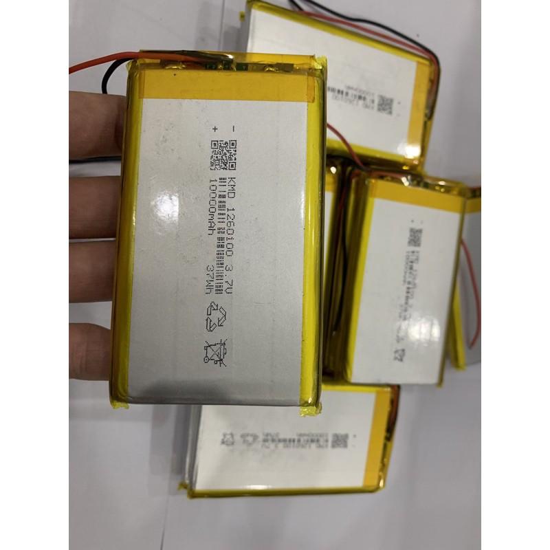 Pin Lithium-Polymer 3.7V 10000mAh 1260100 mới 100% Chuẩn dung lượng - Có mạch bảo vệ