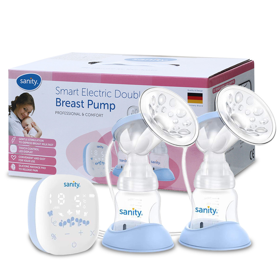 [Có Quà Tặng] MÁY HÚT SỮA ĐIỆN ĐÔI SANITY Smart Electric Double Breast Pump Model S6306 (Mới Nhất) - Tặng 1 Hộp 36 Túi Trữ Sữa BioHealth