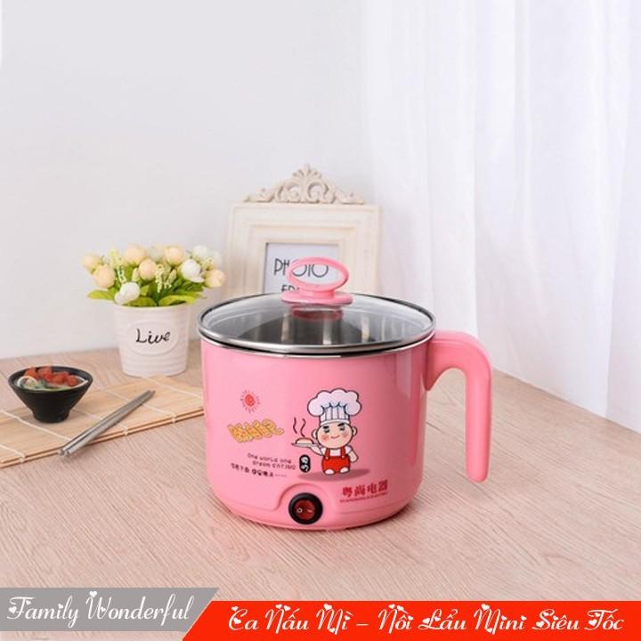 Ca Nấu Mì 1,8L Luộc Hấp Đồ Ăn Siêu Tốc Có Chế Độ Tự Ngắt