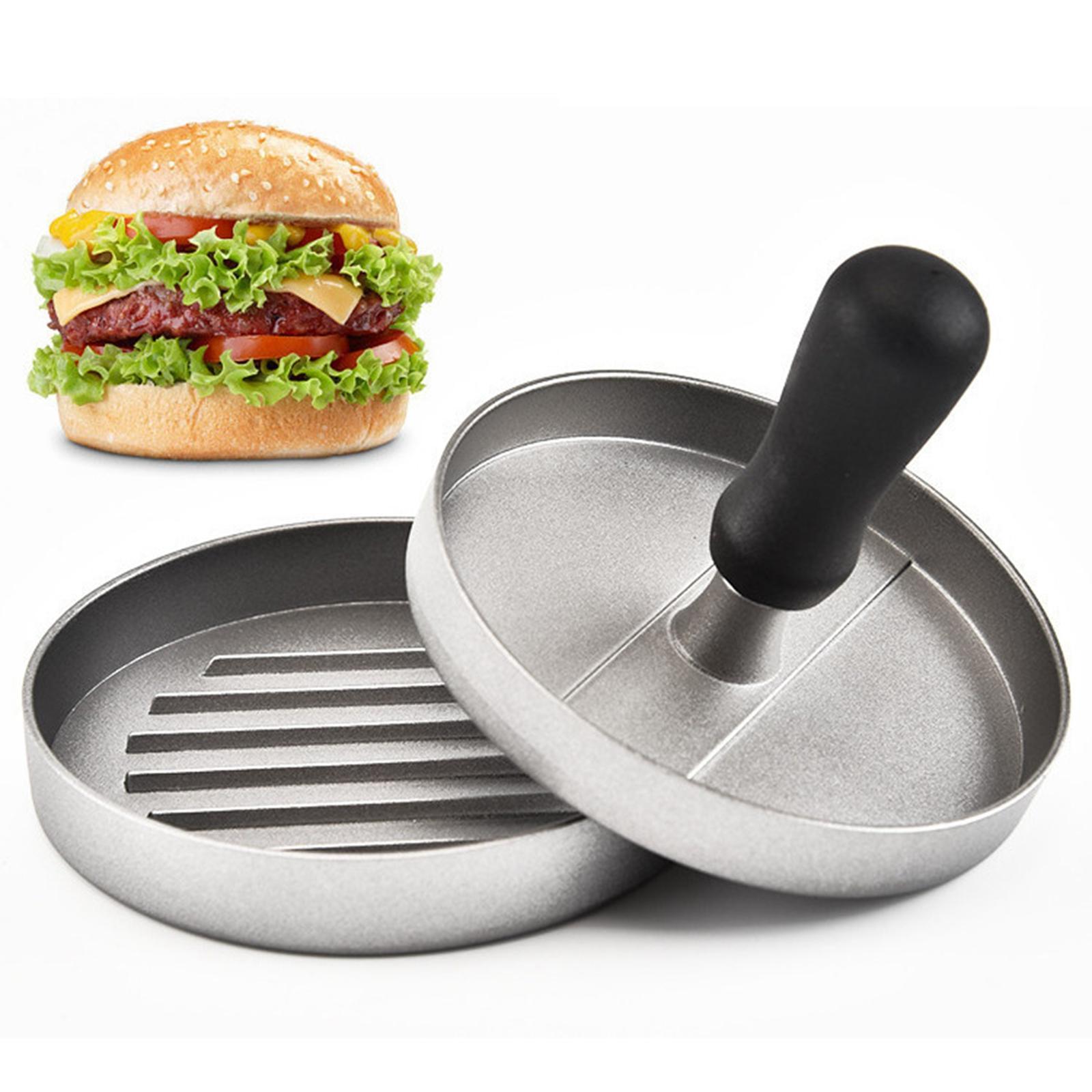 Aluminum Burger Press for Hamburger Meat Barbecue BBQ