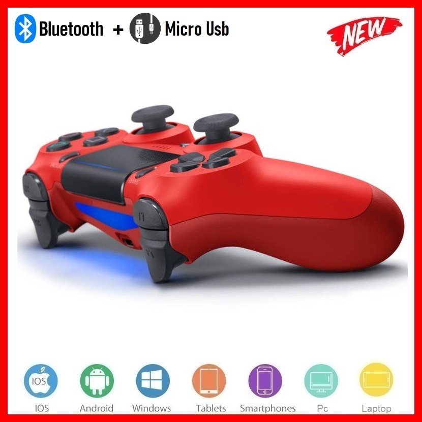 Tay Game không dây bluetooth P/S Red cho máy tính - điện thoại - máy game Console