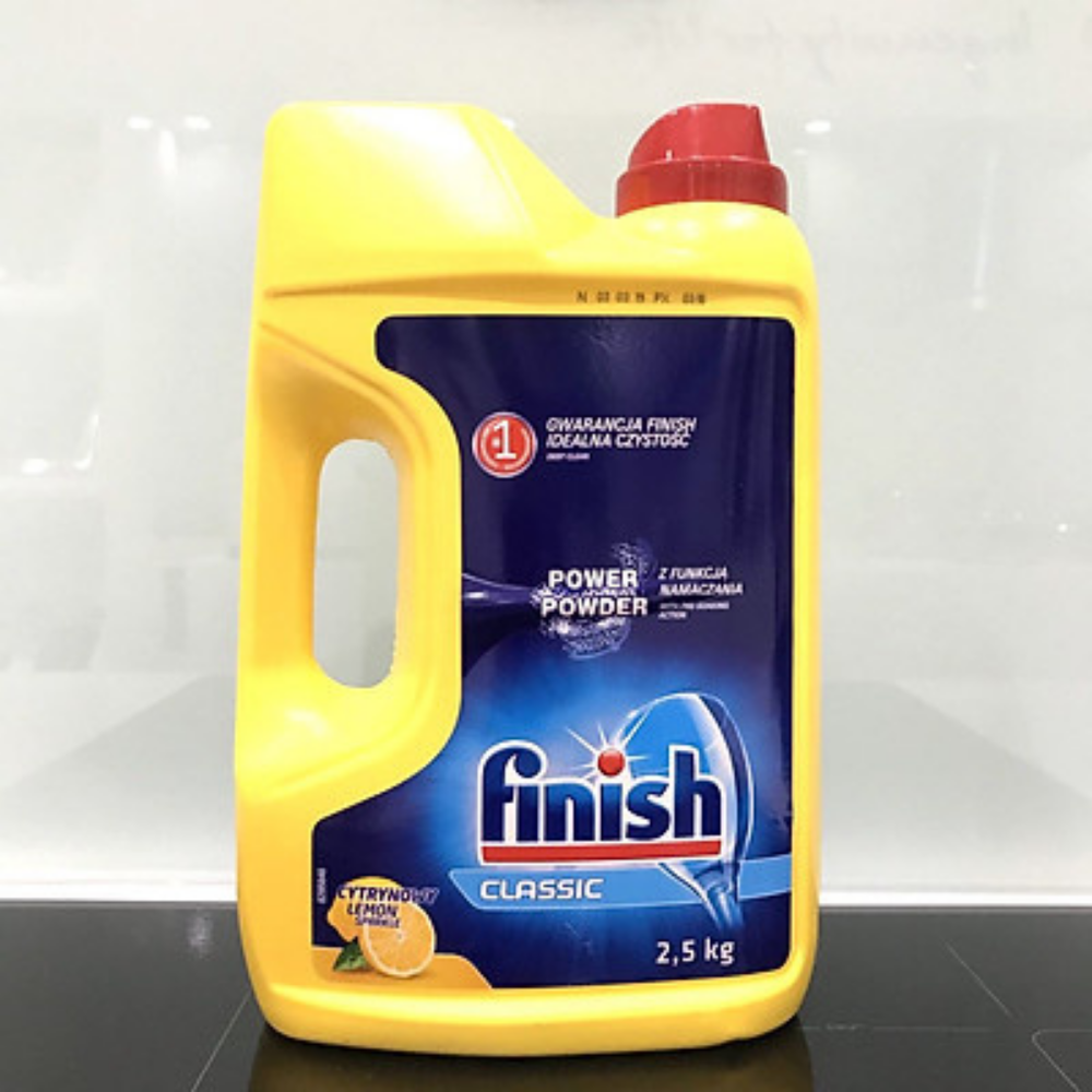 Bột rửa chén Finish Dishwasher Power Powder Lemon Sparkle 2,5 kg QT017384 - hương chanh