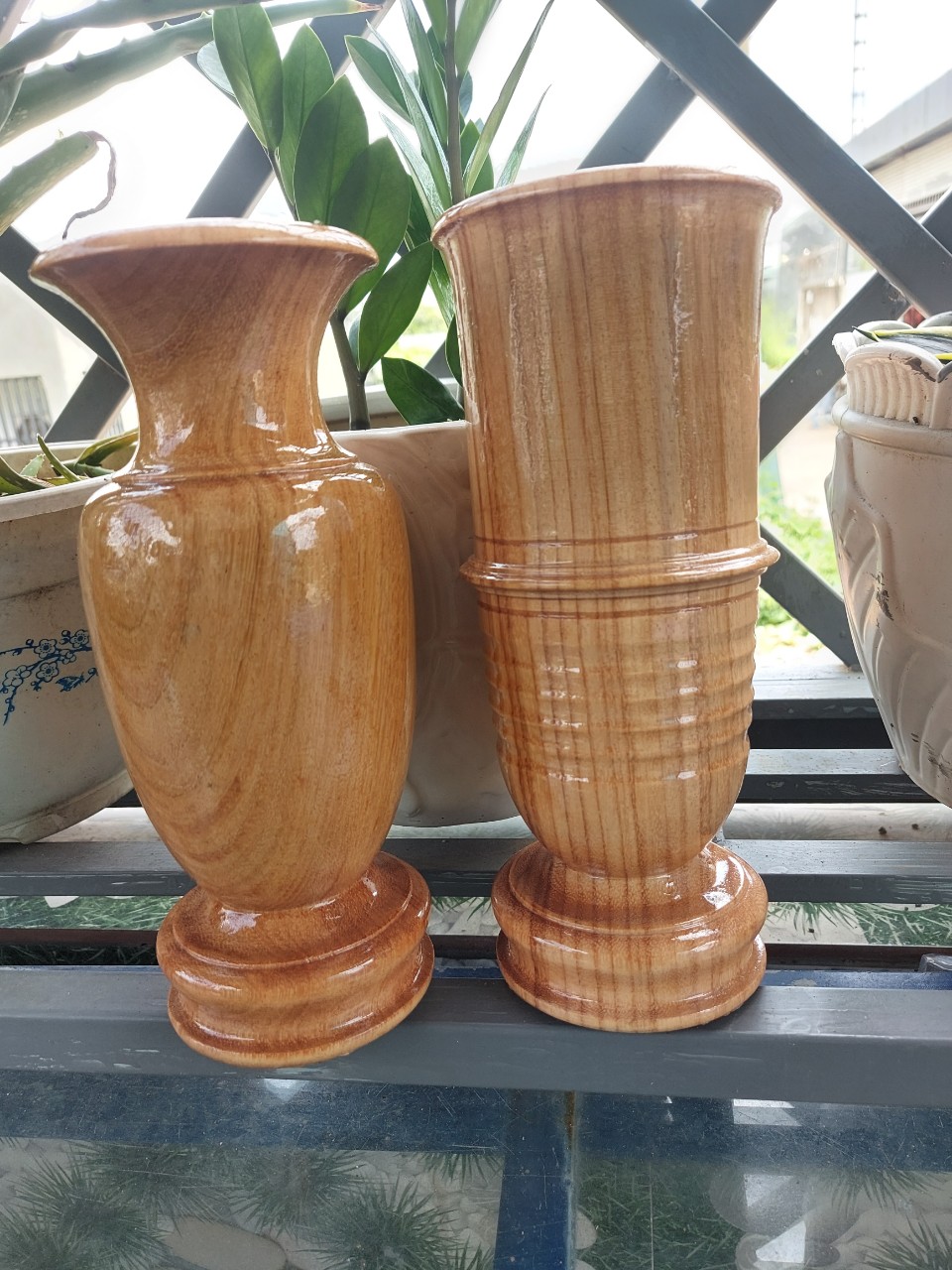 Bộ lư hương _Bộ lư thờ cúng 9 món gỗ gõ đỏ cao 60cm