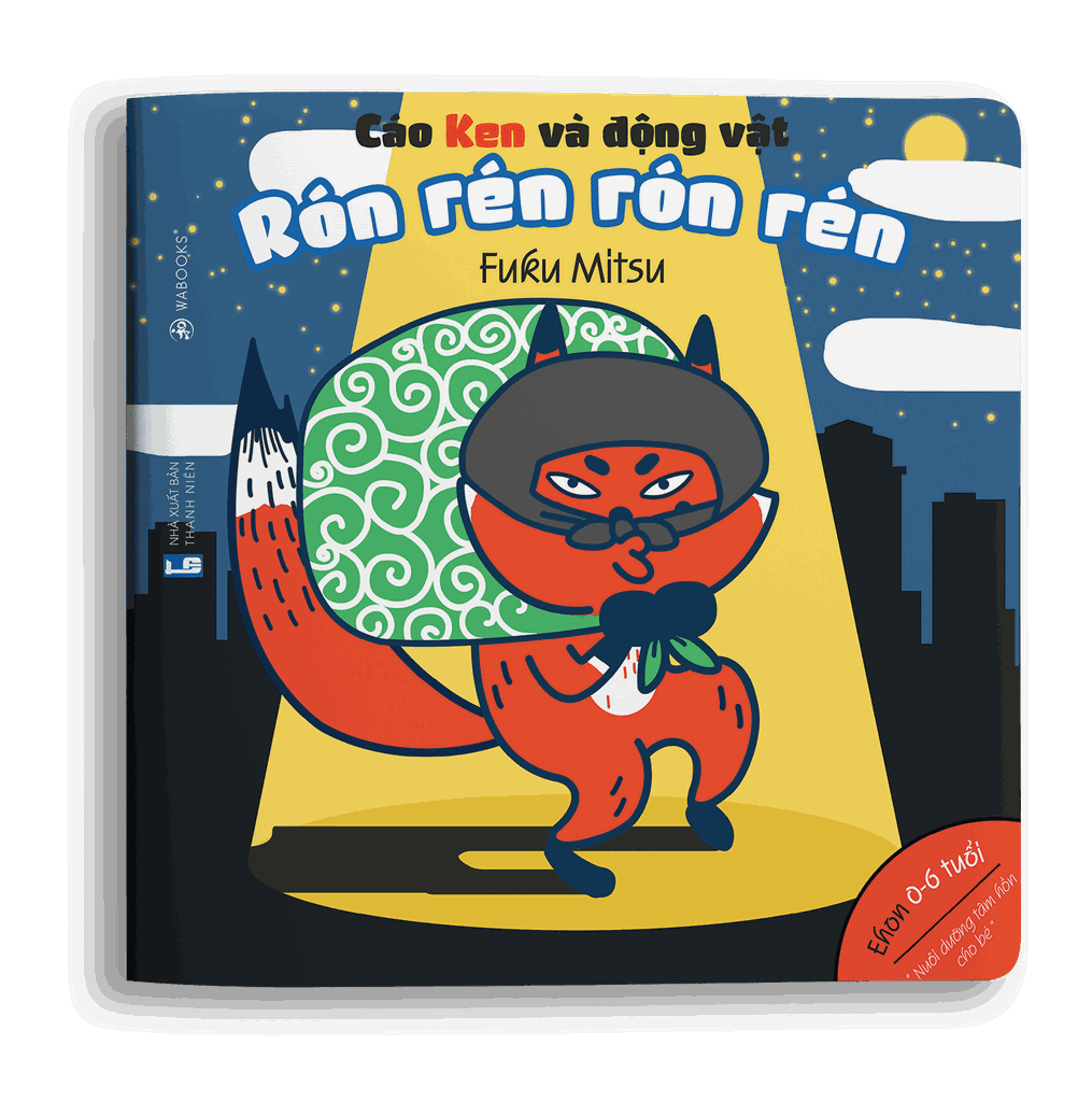 Ehon Âm Thanh Cáo Ken: Rón rén rón rén - Ehon Nhật Bản (Cho trẻ từ 0 - 6 Tuổi)