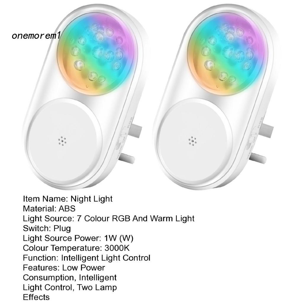 Bộ 2 Đèn LED RGB Cảm Ứng Nhiều Màu Sắc Dùng Trong Gia Đình