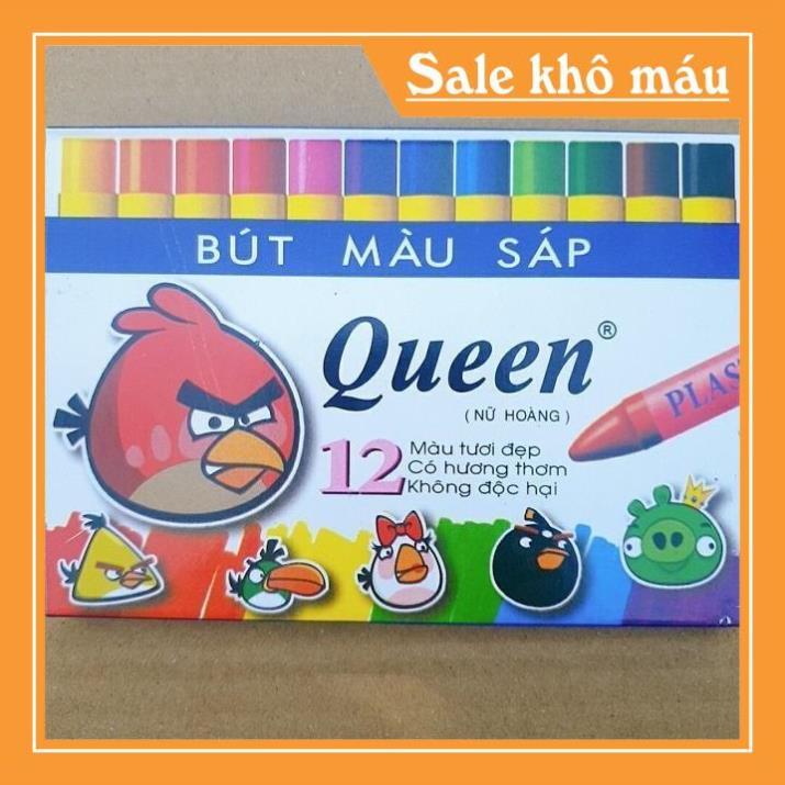 Sỉ- Sáp bút tô màu queen 12 màu