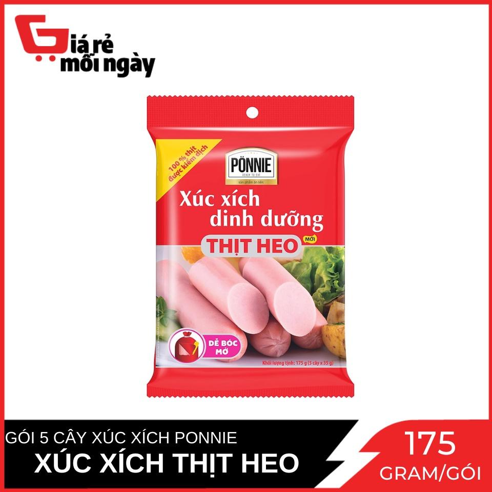 Xúc xích Ponnie Thịt Heo 35g x 5 cây