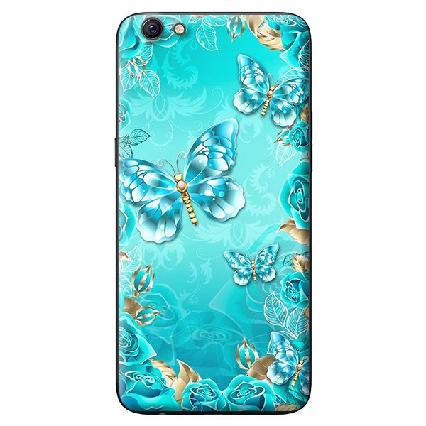 Ốp lưng cho Oppo Neo 9S BƯỚM XANH 1 - Hàng chính hãng