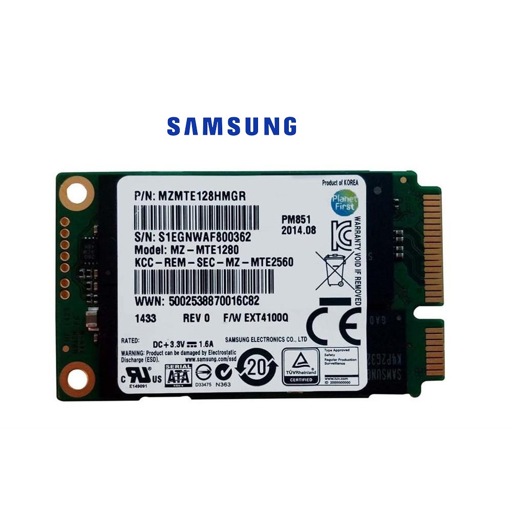 Ổ Cứng SSD Samsung mSATA PM851 128GB - Hàng Nhập Khẩu